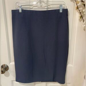 Charcoal navy pencil skirt